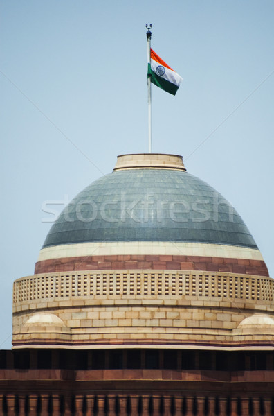 индийской флаг Правительство здании Нью-Дели Индия Сток-фото © imagedb