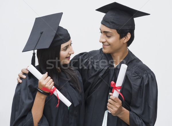 Pareja graduación vestido hombre éxito Foto stock © imagedb