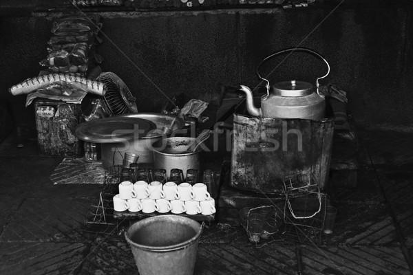 чай Нью-Дели Индия пить магазин рынке Сток-фото © imagedb