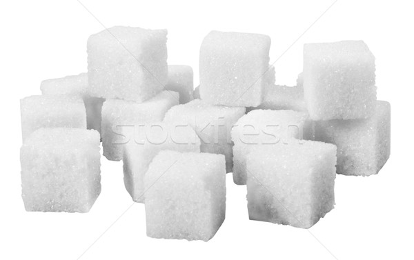 Primo piano zollette di zucchero gruppo dolce zucchero primo piano Foto d'archivio © imagedb