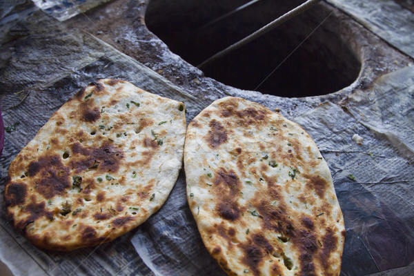 Close-up of Indian breads (Kulcha), Amritsar, Punjab, India Stock photo © imagedb