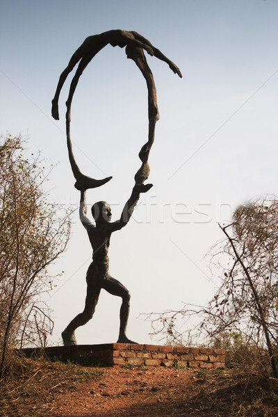 Statue Garten fünf Indien Kunst Stock foto © imagedb