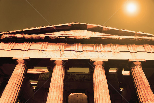 Antigo templo Partenon Acrópole Atenas Grécia Foto stock © imagedb