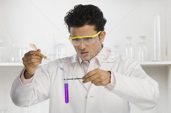 Naukowiec chemicznych Indie poziomy Zdjęcia stock © imagedb