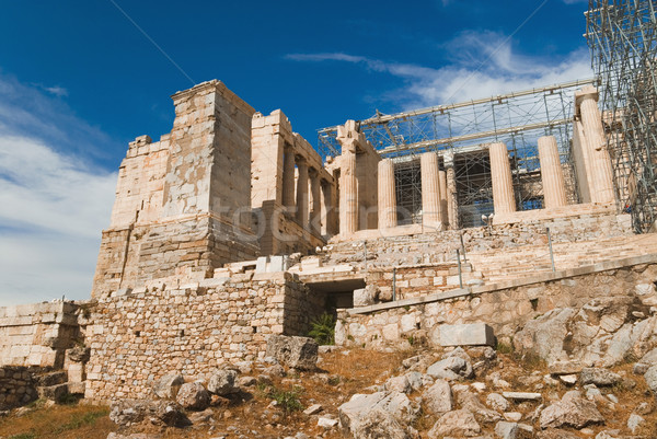Ruines oude Acropolis Athene Stockfoto © imagedb