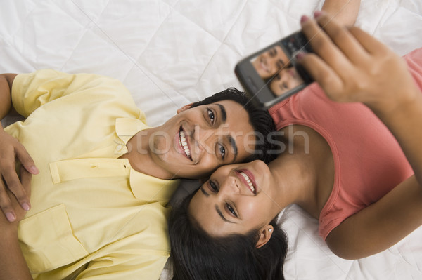 情侶 圖片 相機 電話 商業照片 © imagedb