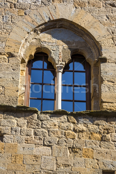 Stock photo: Low angle view of window of a palace