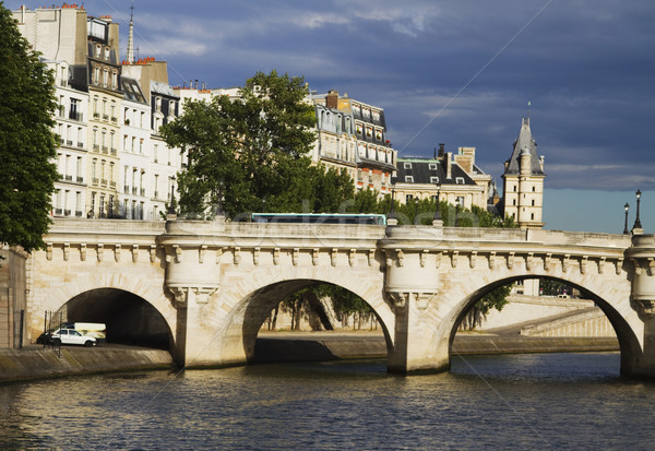 Arc pont rivière Paris France arbre [[stock_photo]] © imagedb