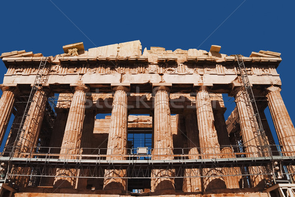 Antigo templo Partenon Acrópole Atenas Foto stock © imagedb