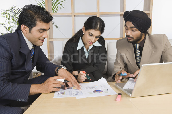 Business Führungskräfte Sitzung Büro Kommunikation Stock foto © imagedb