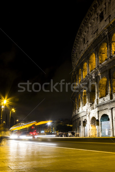 Stock photo: Amphitheater at night