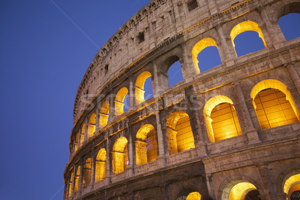 Fény éjszaka történelem ív Roma római Stock fotó © imagedb