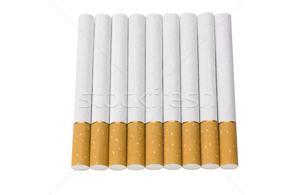 ストックフォト: クローズアップ · タバコ · グループ · 喫煙 · 孤立した · 水平な