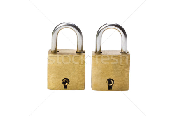Primer plano dos seguridad bloqueo seguridad protección Foto stock © imagedb