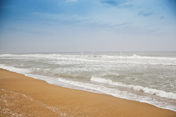 Waves on the beach, Chennai, Tamil Nadu, India Stock photo © imagedb