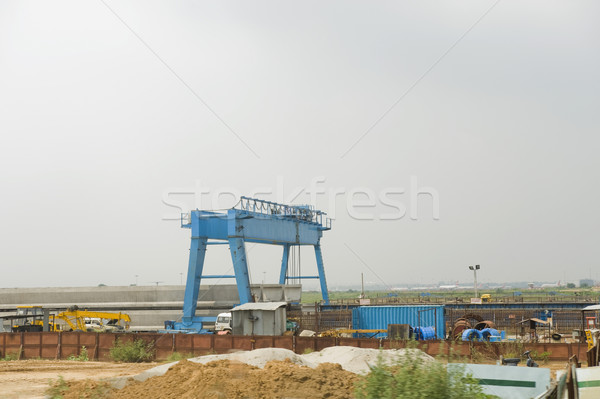 метро строительная площадка Нью-Дели Индия небе строительство Сток-фото © imagedb