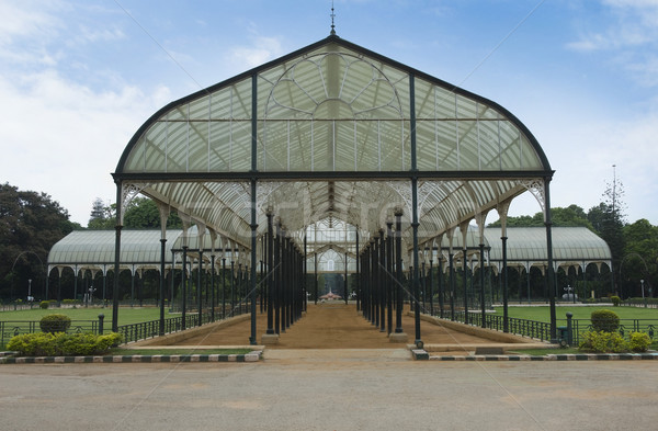 Vetro casa giardino botanico cielo giardino architettura Foto d'archivio © imagedb