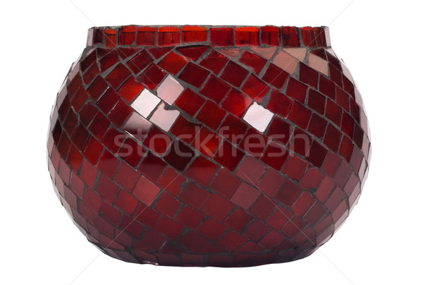 Chandelier design rouge isolé brillant [[stock_photo]] © imagedb