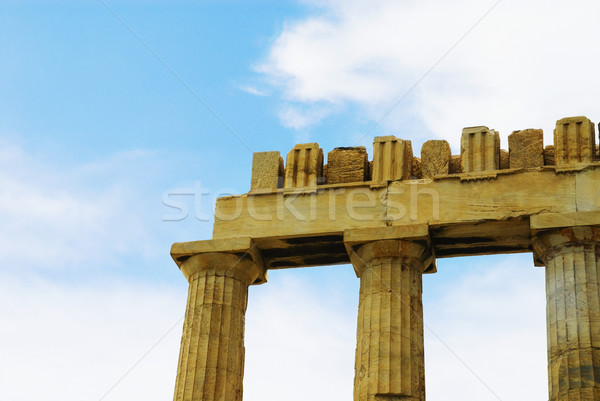 Acropolis Athene Griekenland hemel Stockfoto © imagedb