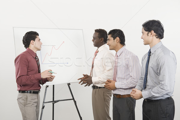Geschäftsmann arbeiten Kommunikation Teamarbeit Fotografie Geschäftsleute Stock foto © imagedb