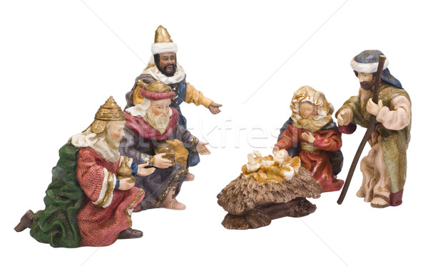 Casă Isus grup Biblie statuie istorie Imagine de stoc © imagedb