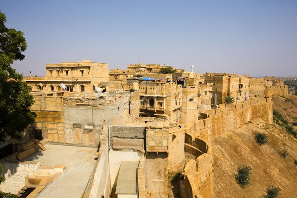 High angle view of Jaisalmer Fort, Jaisalmer, Rajasthan, India Stock photo © imagedb