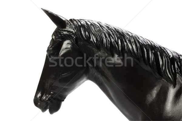 Beeldje paard kunst speelgoed zwarte Stockfoto © imagedb