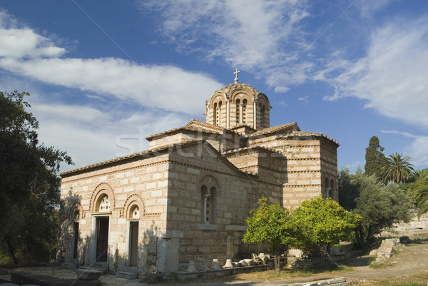 Ruinas antigua iglesia Atenas Grecia Foto stock © imagedb