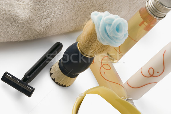 Stockfoto: Borstel · toiletartikelen · schoonheid · groep · vloeibare · cosmetica