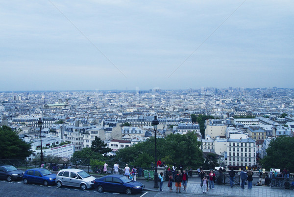 Stadtbild Paris Frankreich Himmel Auto Gruppe Stock foto © imagedb