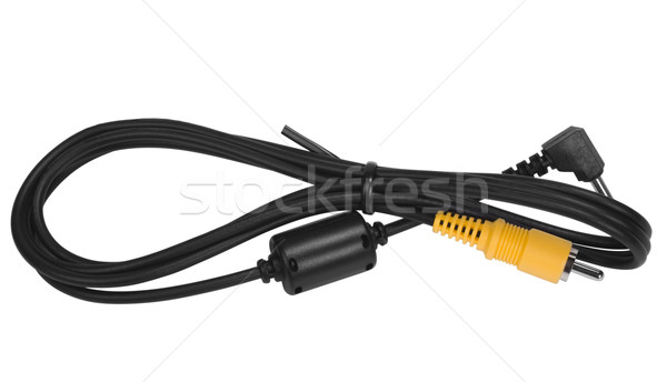 Foto stock: Primer · plano · de · audio · cable · tecnología · moderna · conexión