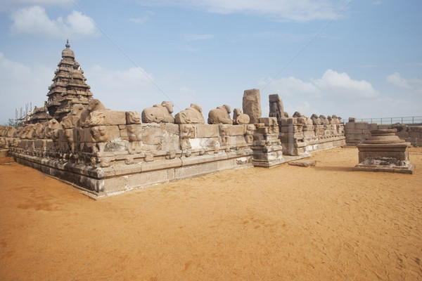 Anciens rive temple district Inde pierre [[stock_photo]] © imagedb