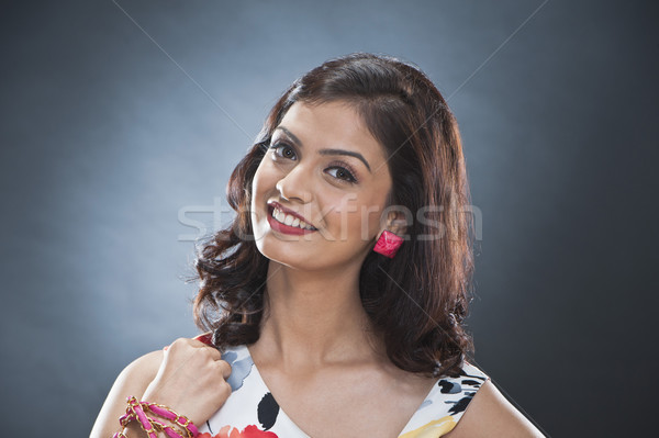 Portrait belle jeune femme posant femme mode [[stock_photo]] © imagedb