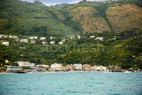 Houses in a town on the coast Stock photo © imagedb