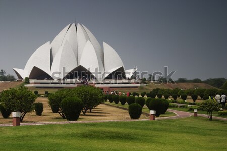 Architettonico dettagli tempio Lotus nuova delhi India Foto d'archivio © imagedb