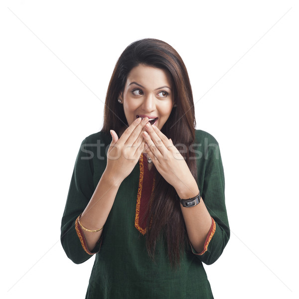 Close-up of a woman looking surprised Stock photo © imagedb