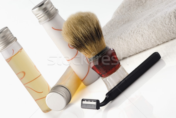 [[stock_photo]]: Beauté · groupe · liquide · cosmétiques · serviette · objets