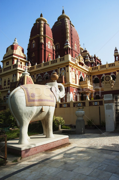 слон статуя за пределами храма Нью-Дели Индия Сток-фото © imagedb