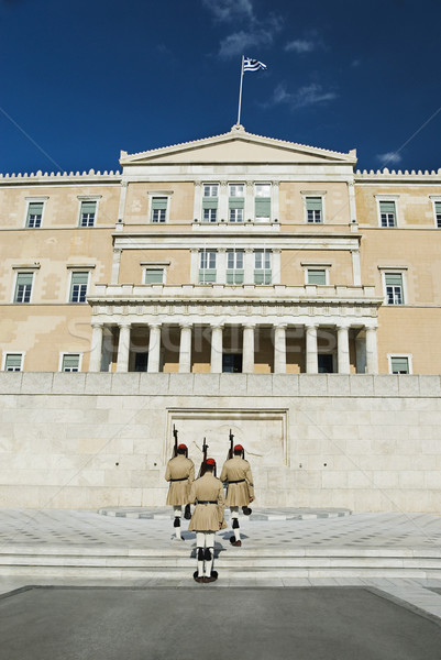Royal tombe inconnu soldat carré Athènes Photo stock © imagedb