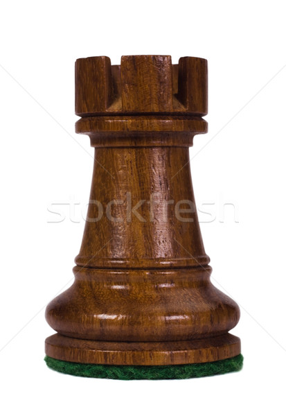 Schachfigur Holz Spiel Fotografie close-up Stock foto © imagedb