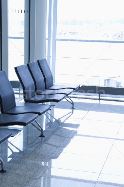 Chaises aéroport salon Paris France fenêtre [[stock_photo]] © imagedb