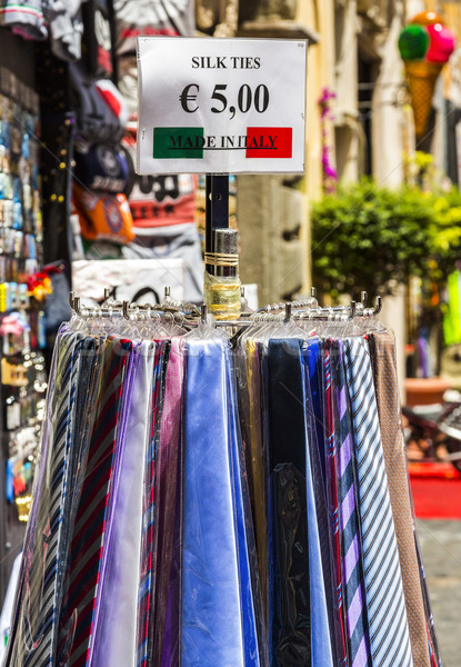 Ties for sale at a market stall Stock photo © imagedb