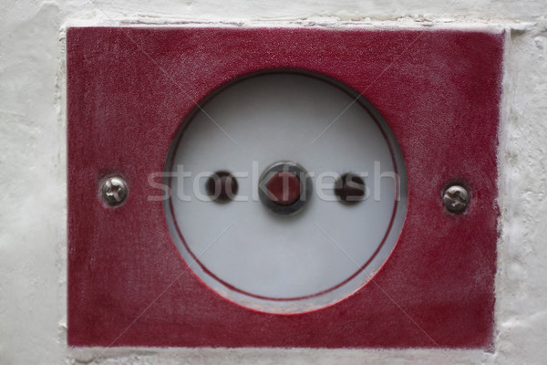 Yangın alarmı kırmızı düğme güvenlik değiştirmek Stok fotoğraf © imagedb