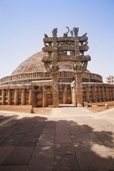Great Stupa built by Ashoka the Great at Sanchi, Madhya Pradesh, Stock photo © imagedb