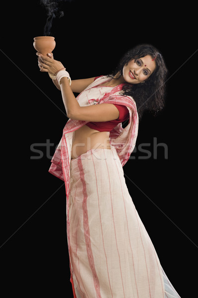 Mulher ritual dançar beleza jovem Foto stock © imagedb