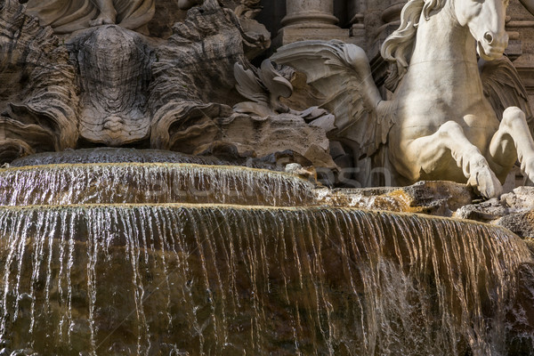 Foto stock: Fuente · Roma · agua · caballo · arte