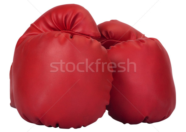 クローズアップ ペア ボクシンググローブ スポーツ 赤 保護 ストックフォト © imagedb