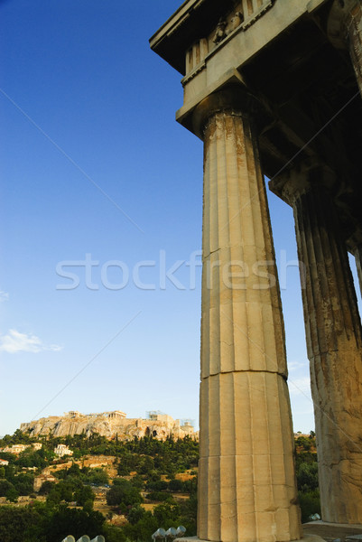 Oude tempel Parthenon Acropolis Athene Griekenland Stockfoto © imagedb