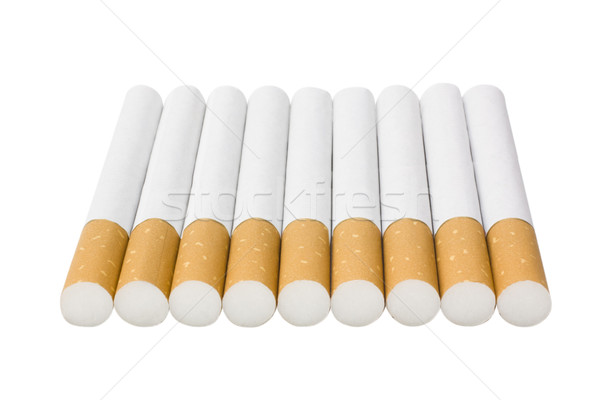 Cigarettes groupe fumer isolé horizontal [[stock_photo]] © imagedb