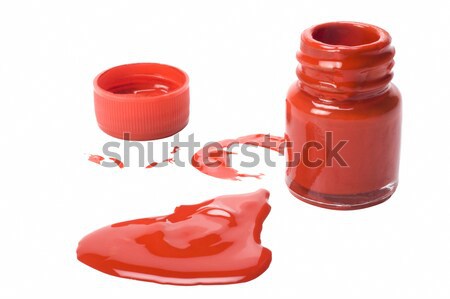 Renk suluboya şişe boya sanat kırmızı Stok fotoğraf © imagedb